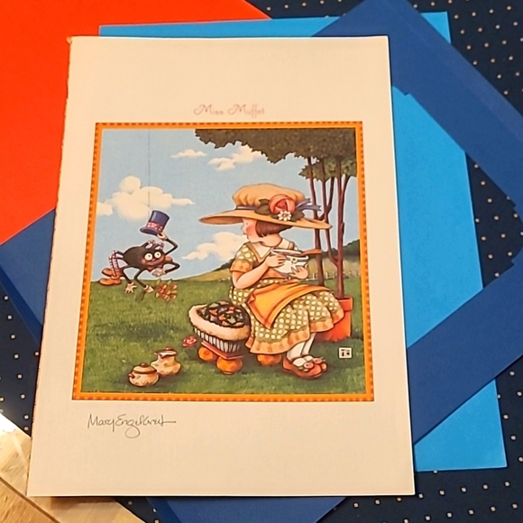 Mary Engelbreit Other - MARY ENGELBREIT Print Frameable - Miss Muffet 7.5" X 11"